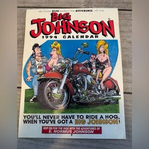 Vtg Big Johnson 1994 Calendar motorcycle